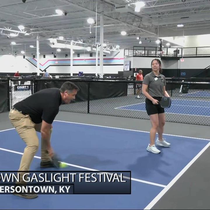 Keith Kaiser plays a game of pickleball at ACE Pickleball
